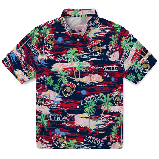 Florida Panthers Hawaiian Shirt - Hawaii Island | Moonbestprint