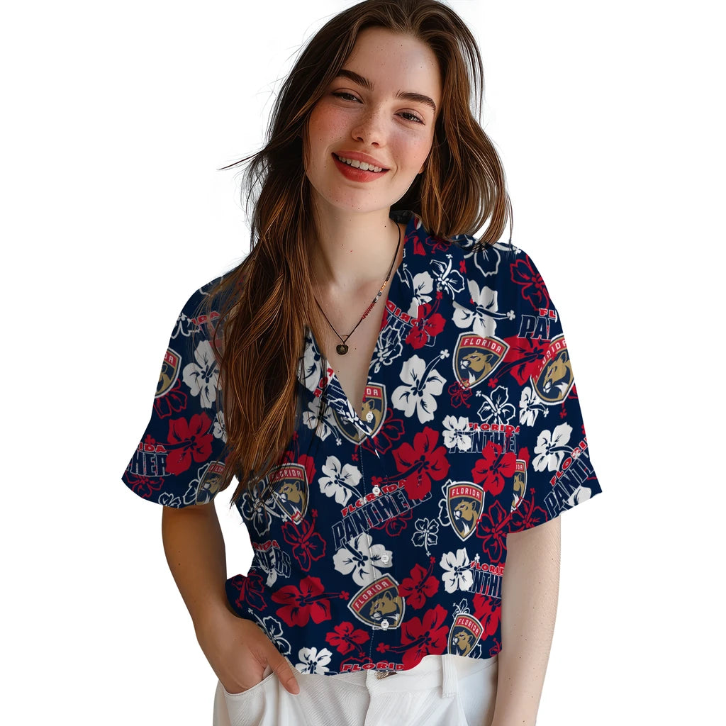 Florida Panthers Hibiscus Bloom Hawaiian Shirt – Moonbestprint