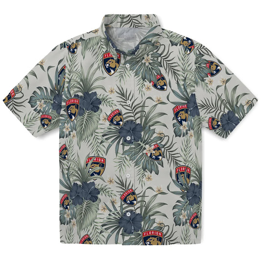 Florida Panthers Hawaiian Shirt - Hibiscus Designs | Moonbestprint