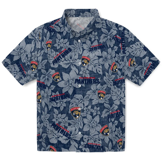 Florida Panthers Hawaiian Shirt - Hibiscus Oasis | Moonbestprint