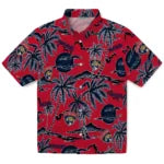Florida Panthers Hawaiian Shirt - Palm Sunset | Moonbestprint
