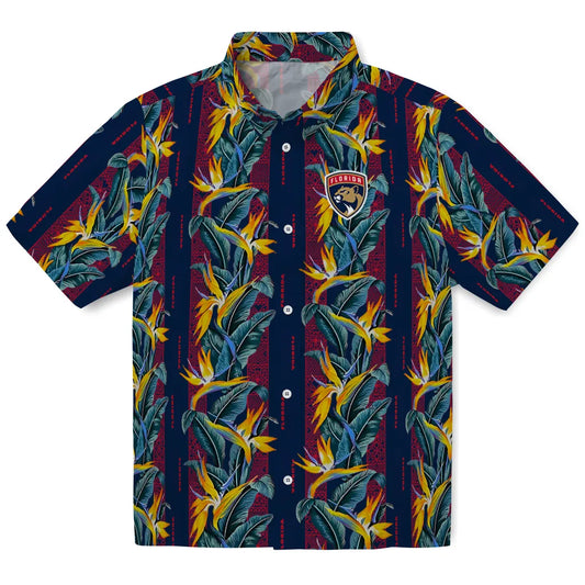 Florida Panthers Hawaiian Shirt - Paradise Vines | Moonbestprint