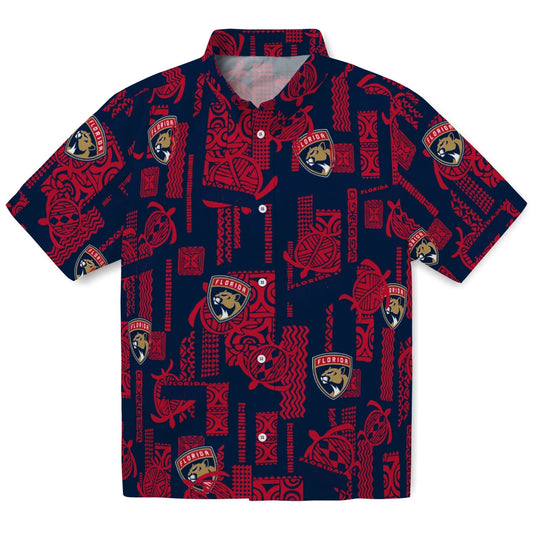Florida Panthers Hawaiian Shirt - Turtle Lines | Moonbestprint