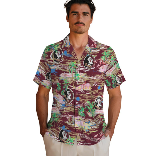 Florida State Seminoles Flamingo Retreat 2026 Hawaiian Shirt – Moonbestprint