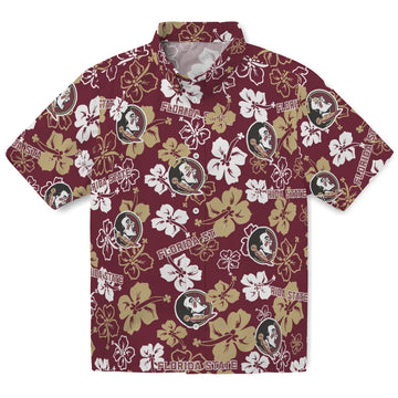 Florida State Seminoles Hibiscus Bloom Hawaiian Shirt – Moonbestprint