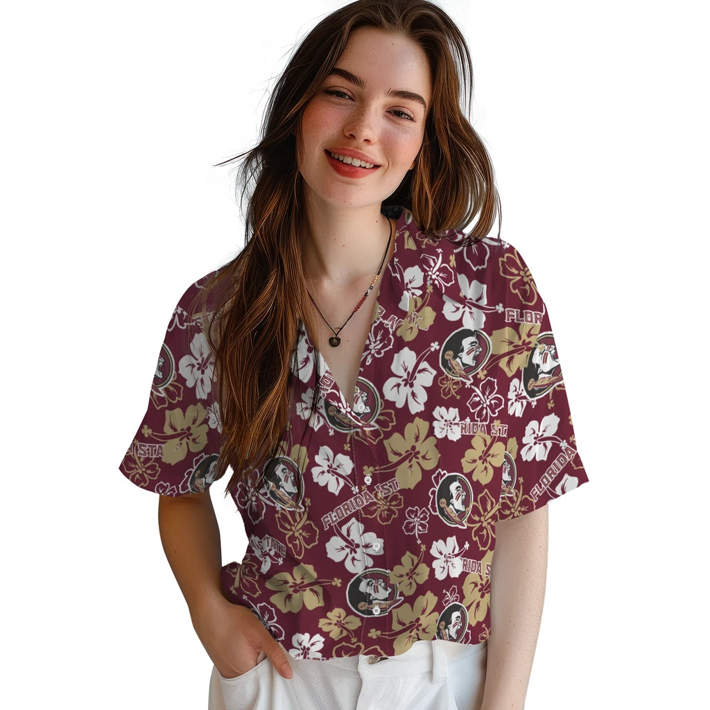 Florida State Seminoles Hibiscus Bloom Hawaiian Shirt – Moonbestprint