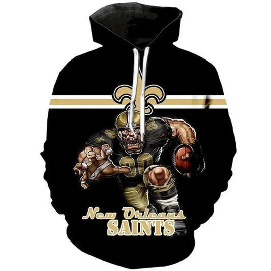 Football Fans New Orleans Saints NFL 3D All Over Print Hoodie -Moonbestprint