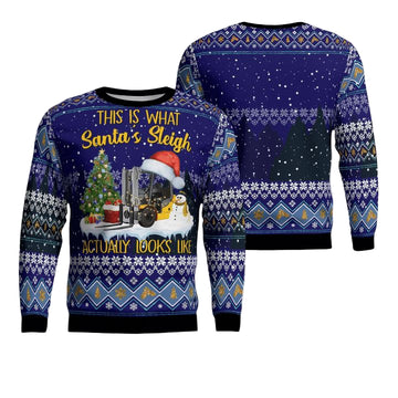 Forklift Christmas AOP Sweater ? Usalast