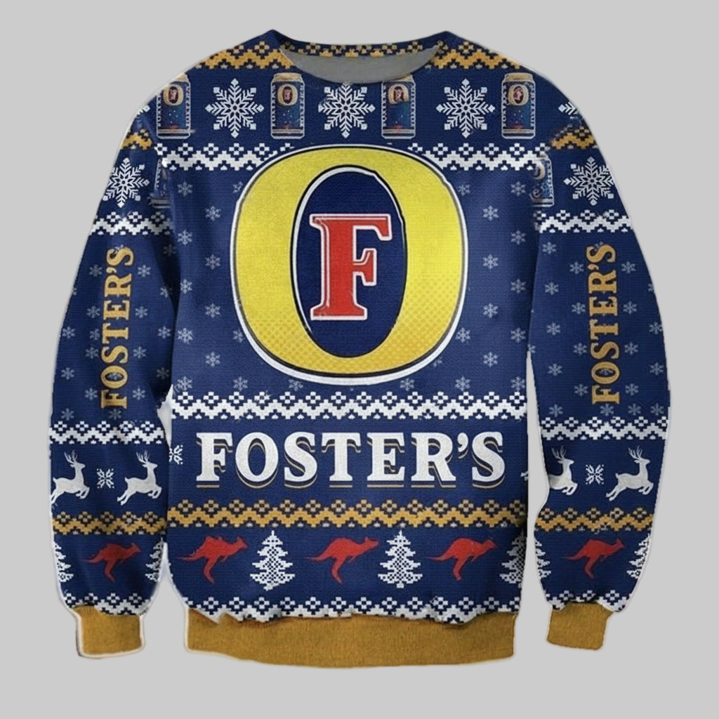 Foster?s Lager Ugly Christmas Sweater 2022 ? Usalast