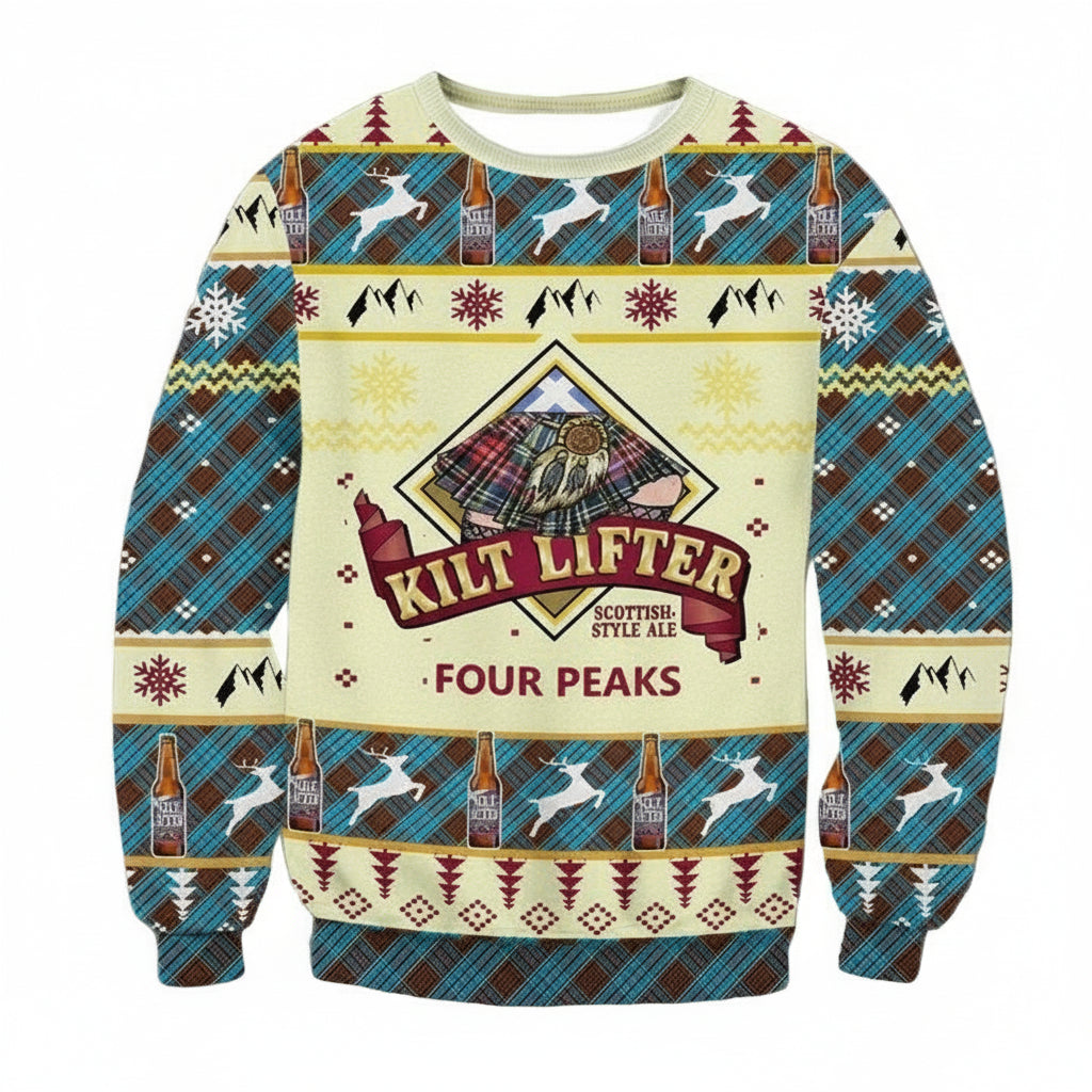 Four Peaks Kilt Lifter Scottish Ale Ugly Christmas Sweater 2022 ? Usalast