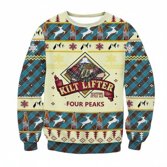 Four Peaks Kilt Lifter Scottish Ale Ugly Christmas Sweater 2022 ? Usalast