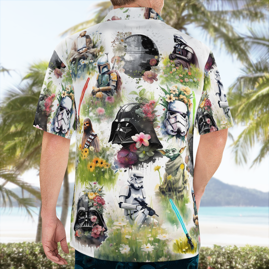 SW Floral Art Hawaiian Shirt - Moonbestprint