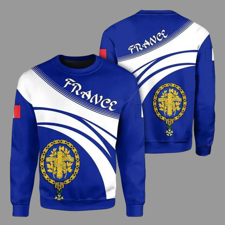 France Coat Of Arms Sweater Cricket Style J5W ? Usalast