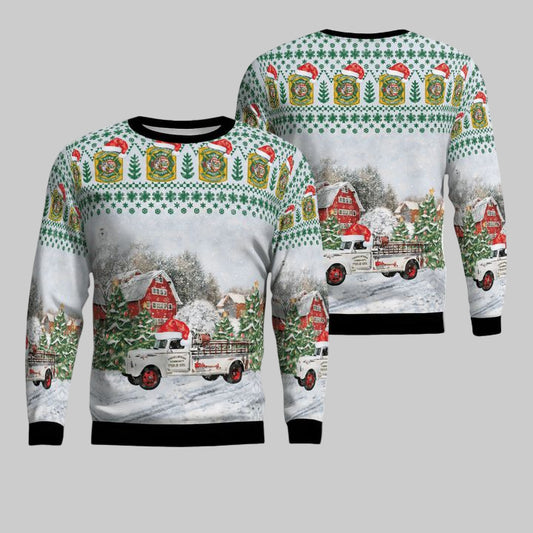 Franklintown York County Pennsylvania Franklintown Community Fire Co Christmas Sweater 3D ? VA91 ? Usalast