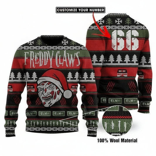 Freddy Claws Custom Number Sweater Sweater ? Usalast