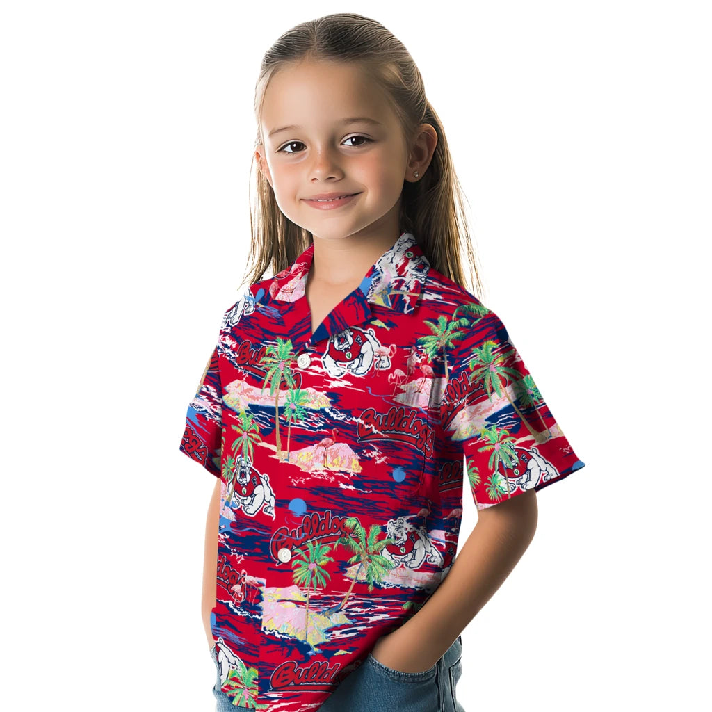Fresno State Bulldogs Flamingo Retreat 2026 Hawaiian Shirt – Moonbestprint