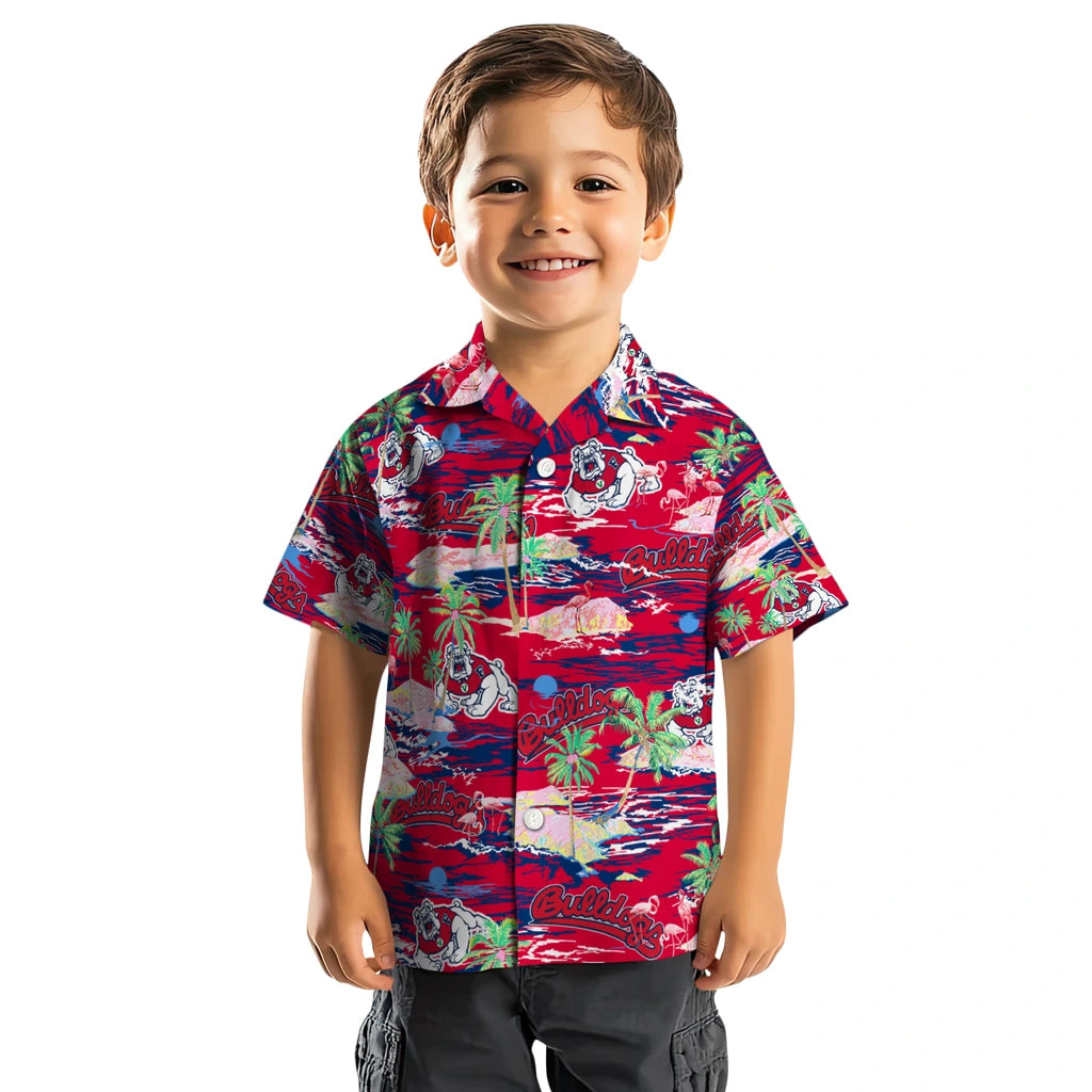 Fresno State Bulldogs Flamingo Retreat 2026 Hawaiian Shirt – Moonbestprint