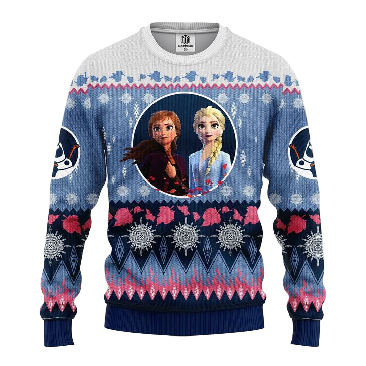 Frozen Elsa Anna Christmas Sweater Amazing Gift Idea Thanksgiving Gift ? Usalast