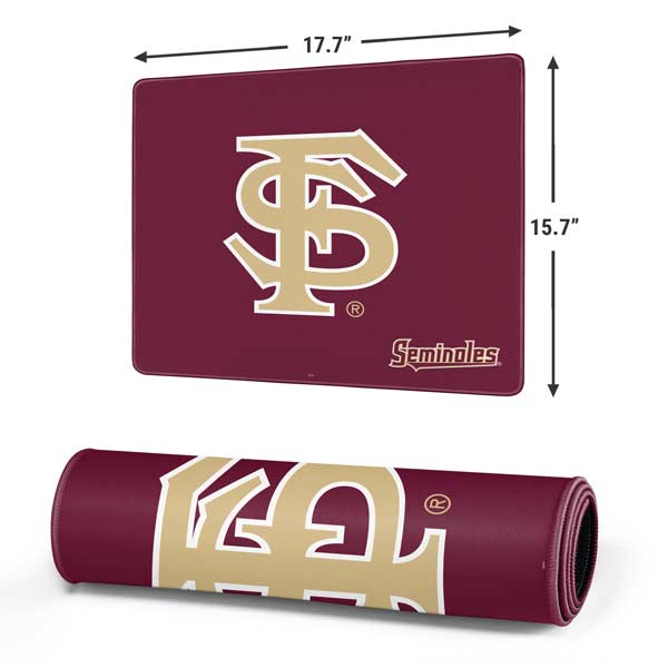 Florida State FSU Seminoles Initials Gaming Mouse Pad Moonbestprint