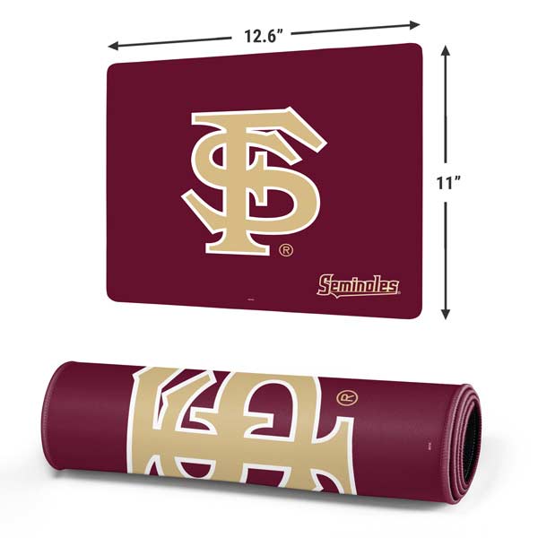 Florida State FSU Seminoles Initials Gaming Mouse Pad Moonbestprint