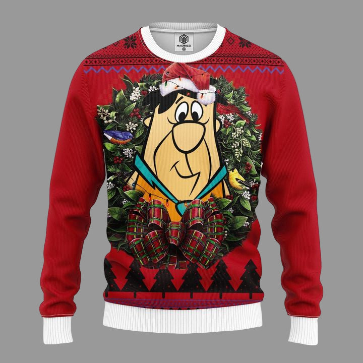 Funny Flintstone Noel Mc Ugly Christmas Sweater Thanksgiving Gift ? Usalast