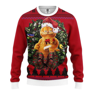 Funny Garfield King Noel Mc Ugly Christmas Sweater Thanksgiving Gift ? Usalast