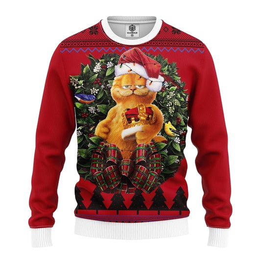 Funny Garfield King Noel Mc Ugly Christmas Sweater Thanksgiving Gift ? Usalast