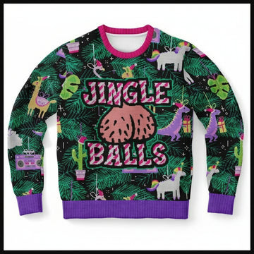 Funny Party Jingle Balls Adult Humour Men Balls 3d Ugly Christmas Sweater ? Usalast
