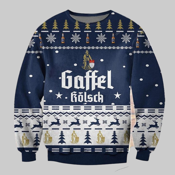 Gaffel Kolsch Beer Ugly Christmas Sweater 2022 ? Usalast