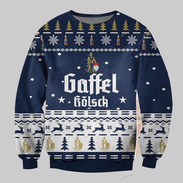 Gaffel Kolsch Beer Ugly Christmas Sweater 2022 ? Usalast