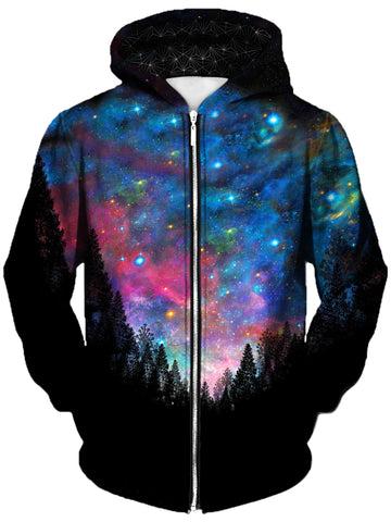 Galactic Valley Unisex Zip-Up Hoodie -Moonbestprint