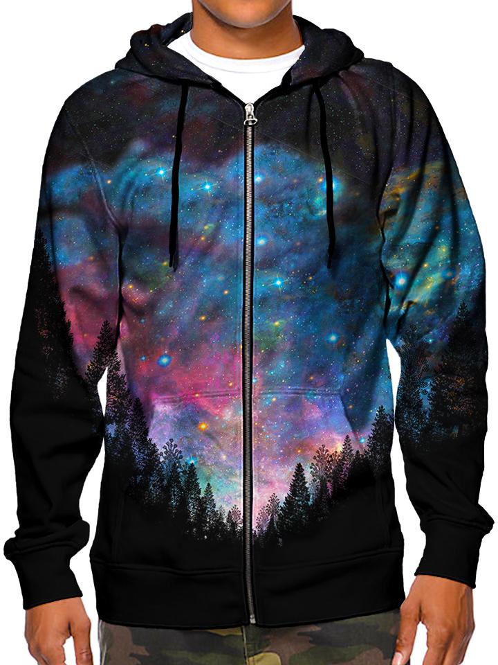 Galactic Valley Unisex Zip-Up Hoodie -Moonbestprint
