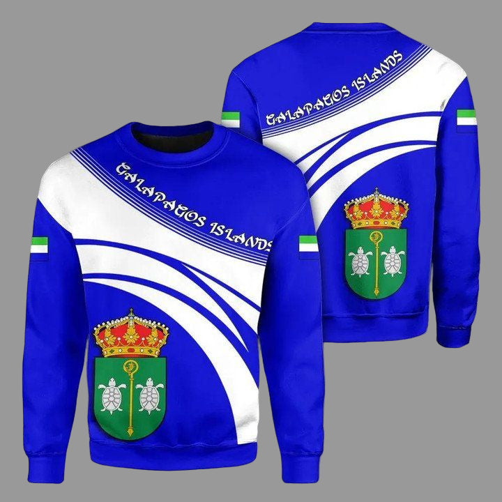 Galapagos Islands Coat Of Arms Sweater Cricket Style J5W ? Usalast