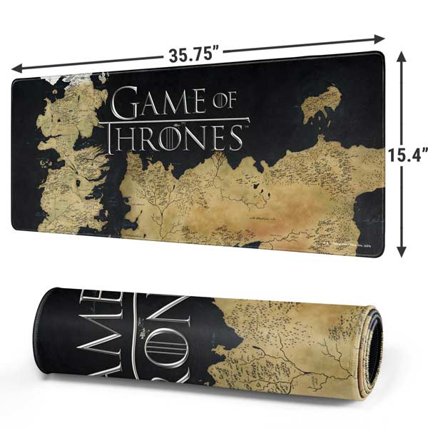 Game of Thrones: Westeros Map Gaming Mouse Pad Moonbestprint