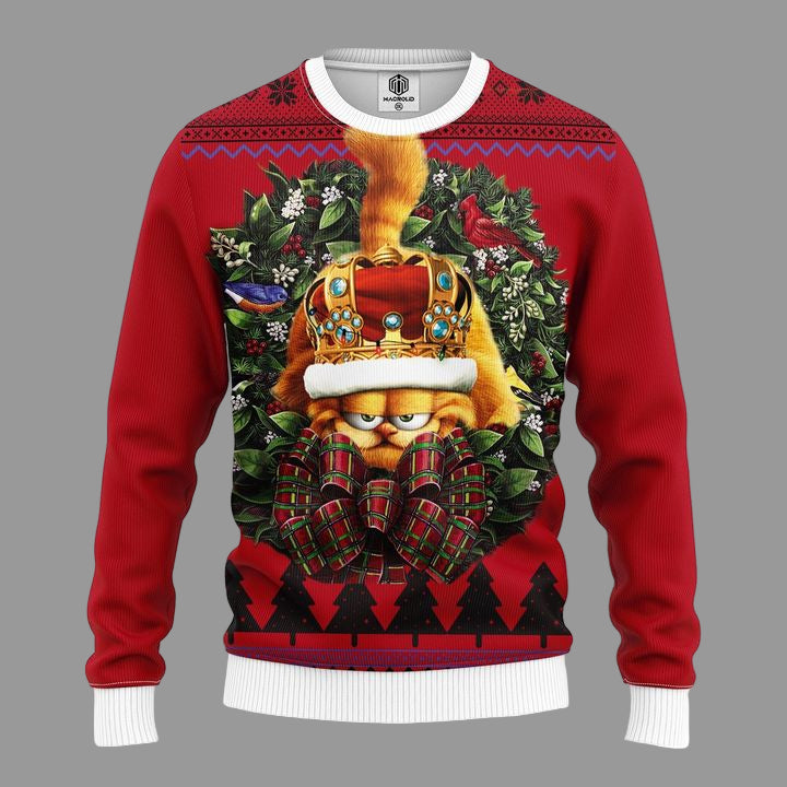 Garfield King Noel Mc Ugly Christmas Sweater Thanksgiving Gift ? Usalast