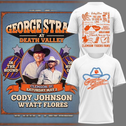 George Strait x Clemson Tigers 2026 Limited Edition TShirt | DS43 Moonbestprint