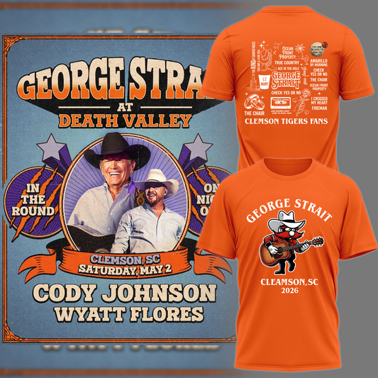 George Strait x Clemson Tigers 2026 Limited Edition TShirt | ES13 Moonbestprint