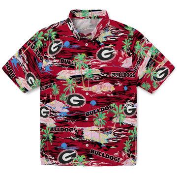 Georgia Bulldogs Flamingo Retreat 2026 Hawaiian Shirt – Moonbestprint