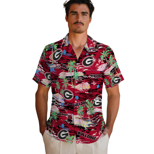 Georgia Bulldogs Flamingo Retreat 2026 Hawaiian Shirt – Moonbestprint