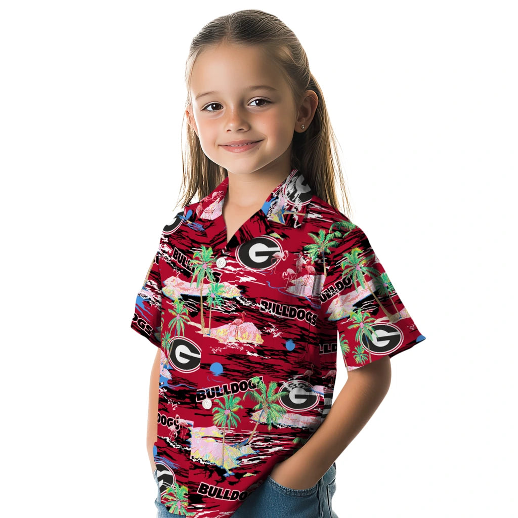 Georgia Bulldogs Flamingo Retreat 2026 Hawaiian Shirt – Moonbestprint