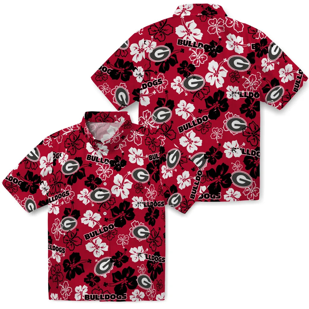 Georgia Bulldogs Hibiscus Bloom Hawaiian Shirt – Moonbestprint