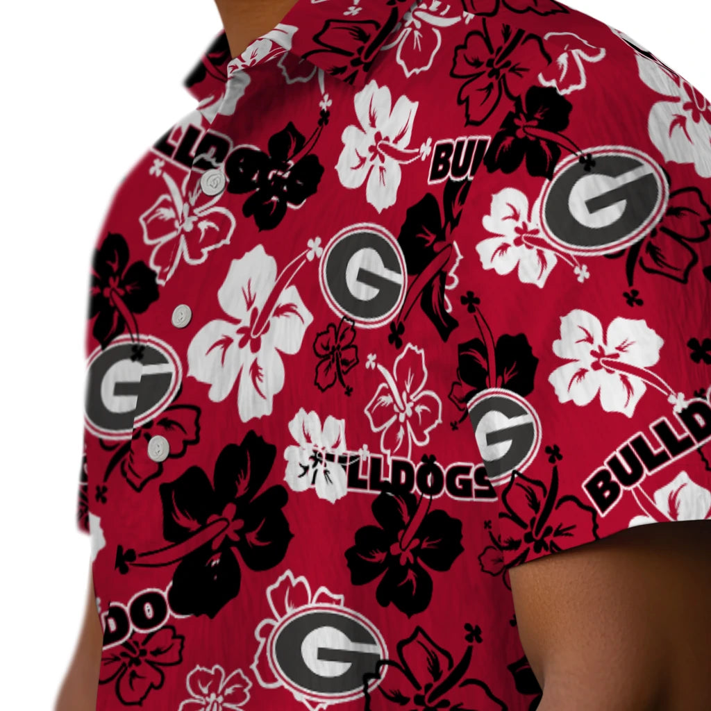 Georgia Bulldogs Hibiscus Bloom Hawaiian Shirt – Moonbestprint