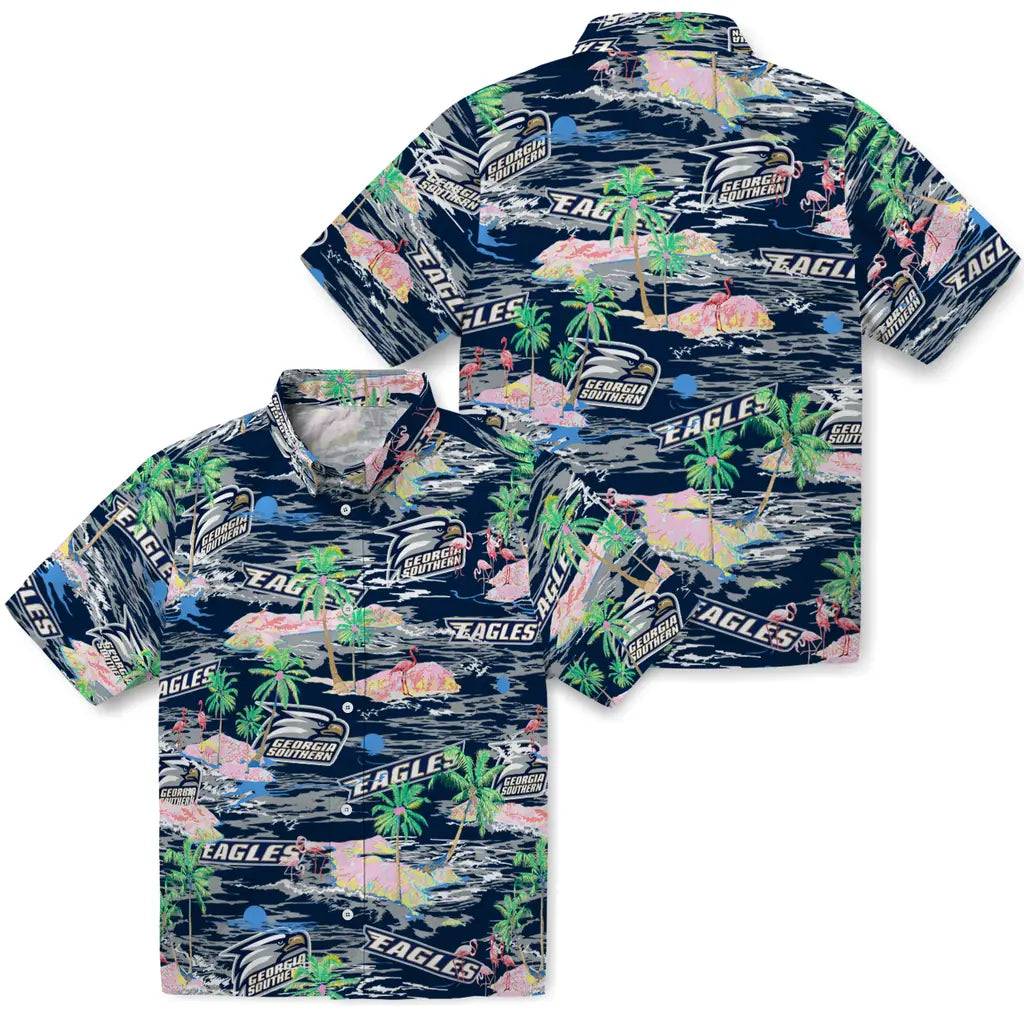 Georgia Southern Eagles Flamingo Retreat 2026 Hawaiian Shirt – Moonbestprint