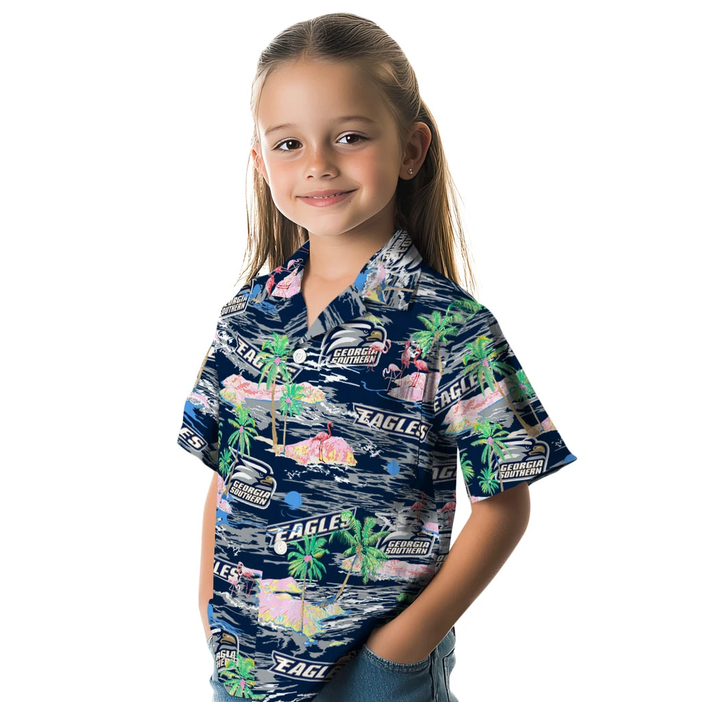 Georgia Southern Eagles Flamingo Retreat 2026 Hawaiian Shirt – Moonbestprint