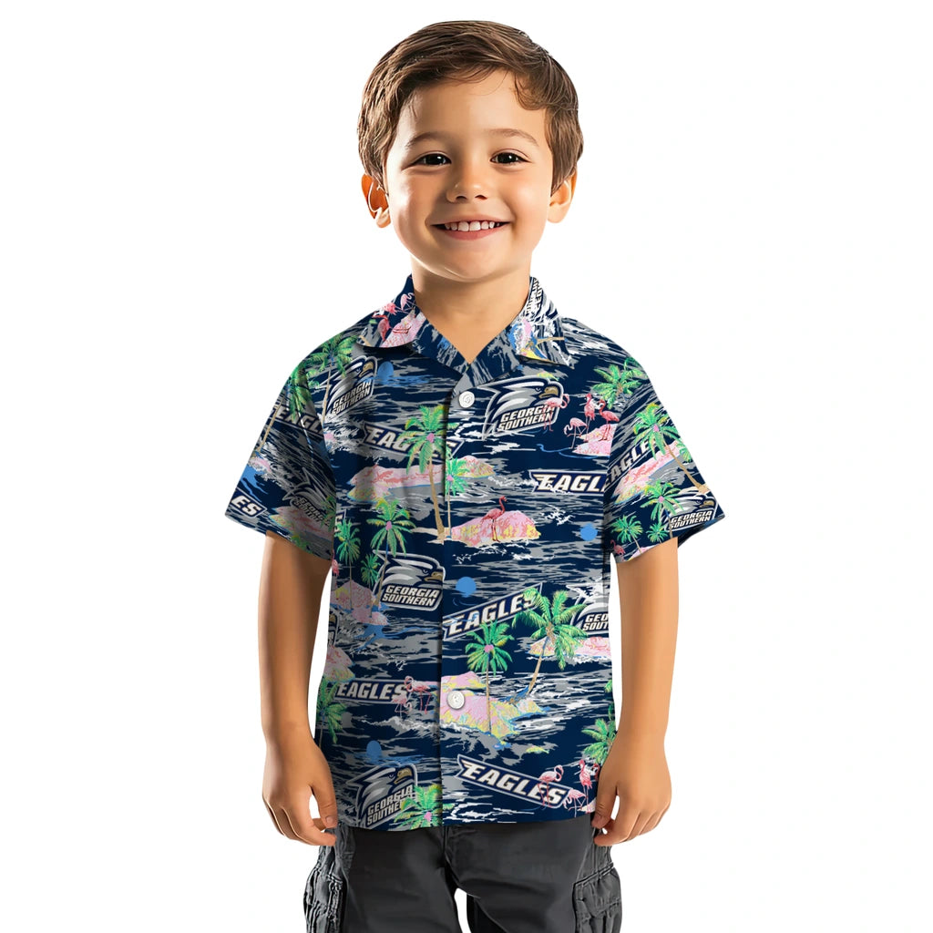 Georgia Southern Eagles Flamingo Retreat 2026 Hawaiian Shirt – Moonbestprint