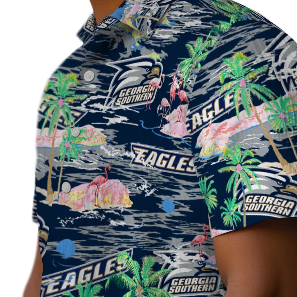 Georgia Southern Eagles Flamingo Retreat 2026 Hawaiian Shirt – Moonbestprint