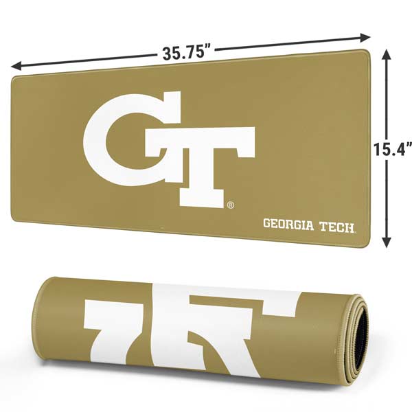 Georgia Institute of Technology Gold GT Gaming Mouse Pad Moonbestprint