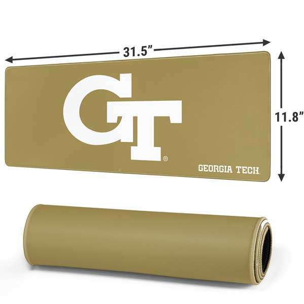 Georgia Institute of Technology Gold GT Gaming Mouse Pad Moonbestprint