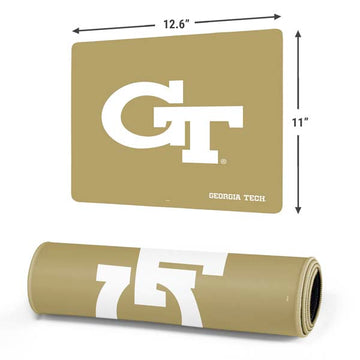 Georgia Institute of Technology Gold GT Gaming Mouse Pad Moonbestprint
