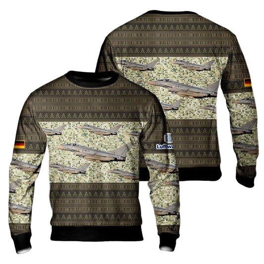 German Air Force Luftwaffe Eurofighter EF-2000 Typhoon S Sweater 3D ? Usalast